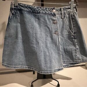 Flying Monkey Light Blue Denim Mini Skort